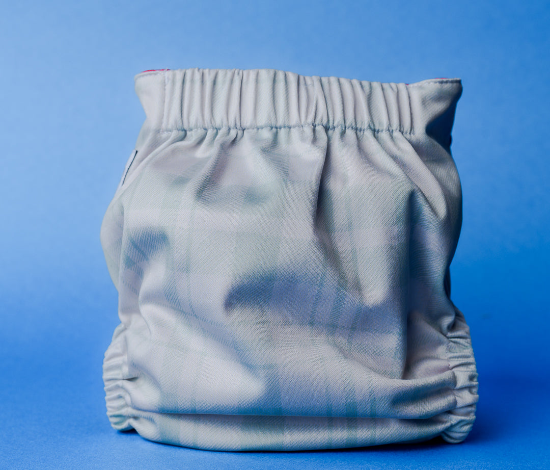 Spirit-Mint Plaid -Signature 2.0 Pocket cloth Diaper
