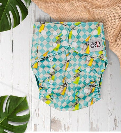 Rockin’ Bunny Tails | Merit Line OS pocket diaper - Veteran Baby BrigadeCloth diaper